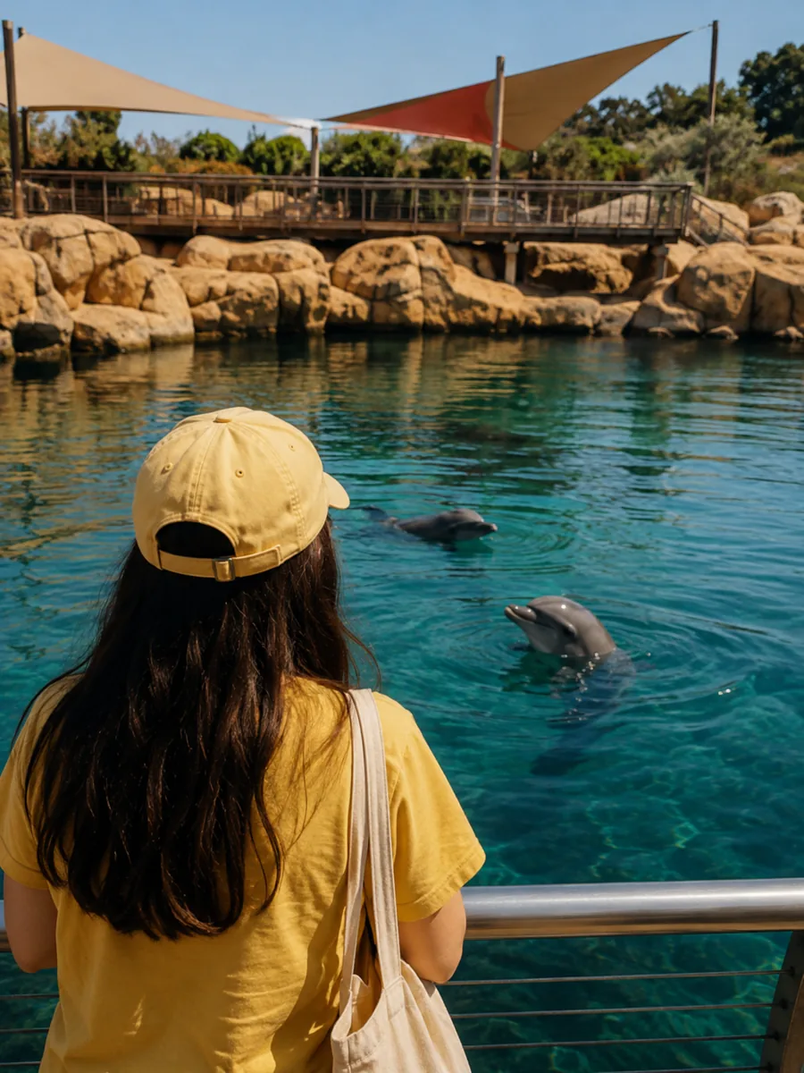 Vue au Sanctuaire des dauphins d'Adélaïde